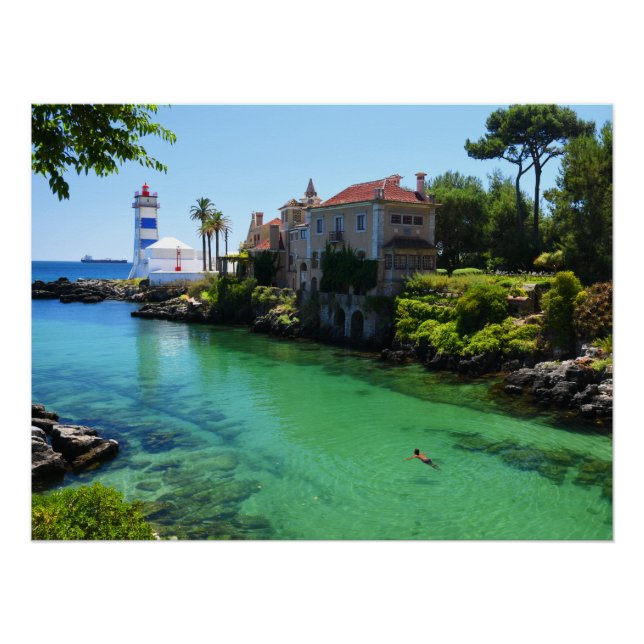 Abkühlung außerhalb des Kaskos Portugal Poster (Vorderseite)
