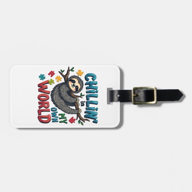 Abkühlung in meiner Welt Gepäckanhänger (Vorderseite horizontal)