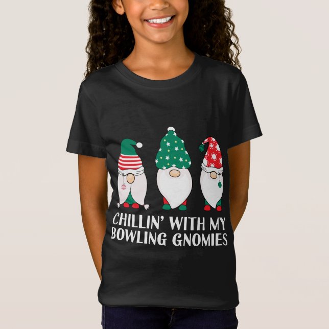 Abkühlung mit meinem Bowling Gnomies PJ Funny Gnom T-Shirt (Vorderseite)