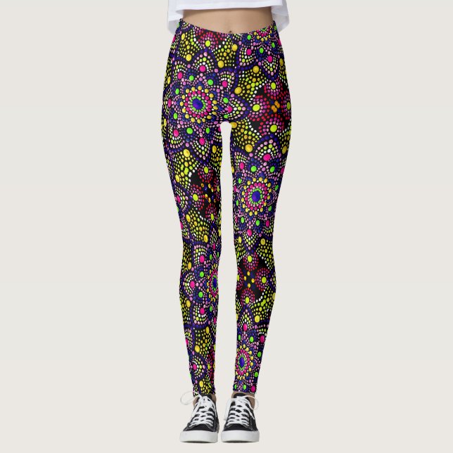 ABL - 0266 - Colorful Mandala - Leggings (Vorderseite)