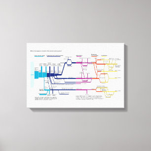 Ablaufdiagramm des amerikanischen Strafjustizsyste Leinwanddruck