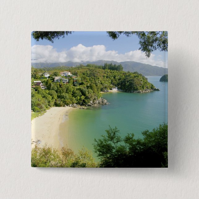 Able Tasman NP, Nelson, Neuseeland. Die vielen Button (Vorderseite)