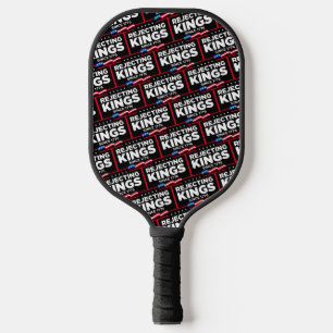 Ablehnung von Königen seit 1776 Patriotische Flagg Pickleball Schläger