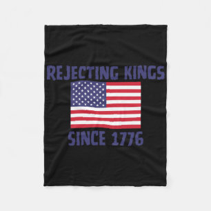 Ablehnung von Königen seit 1776 Sticker Fleecedecke