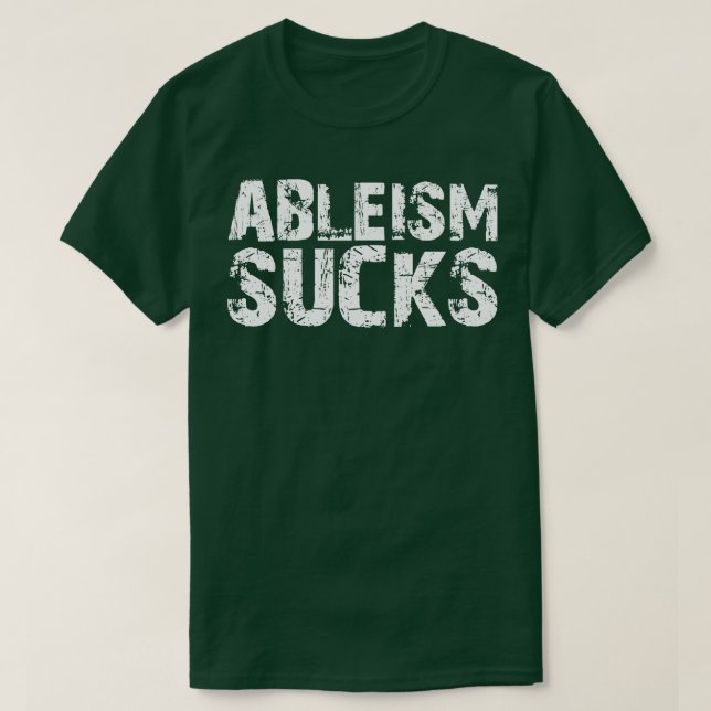 Ableismus Ist zum Kotzen T-Shirt (Design vorne)