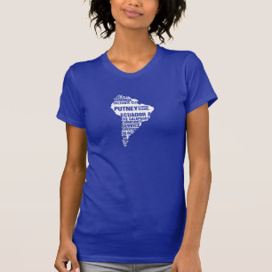 Ableistung von Sozialstunden Ecuador in den T-Shirt
