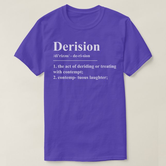 Ableitungsdefinition T-Shirt (Design vorne)
