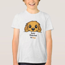 Ablenkbar Durch Hunde Süßes Welpen T-Shirt