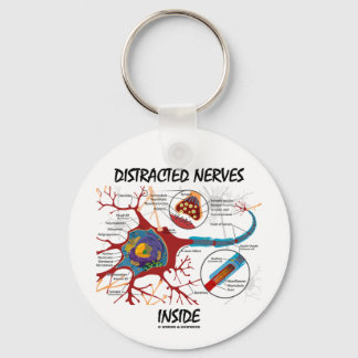 Ablenkte Nerven im Inneren (Synapse) Schlüsselanhänger