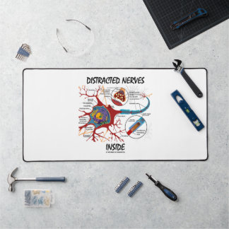 Ablenkter Nerven innerhalb des Neuron Synapse-Spaß Schreibtischunterlage
