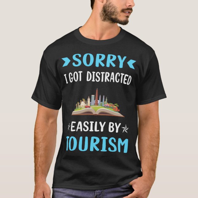 Ablenkter Tourismus T-Shirt (Vorderseite)