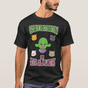 Ablenkung durch Katzen und Pflanzen Hobbygartenarb T-Shirt
