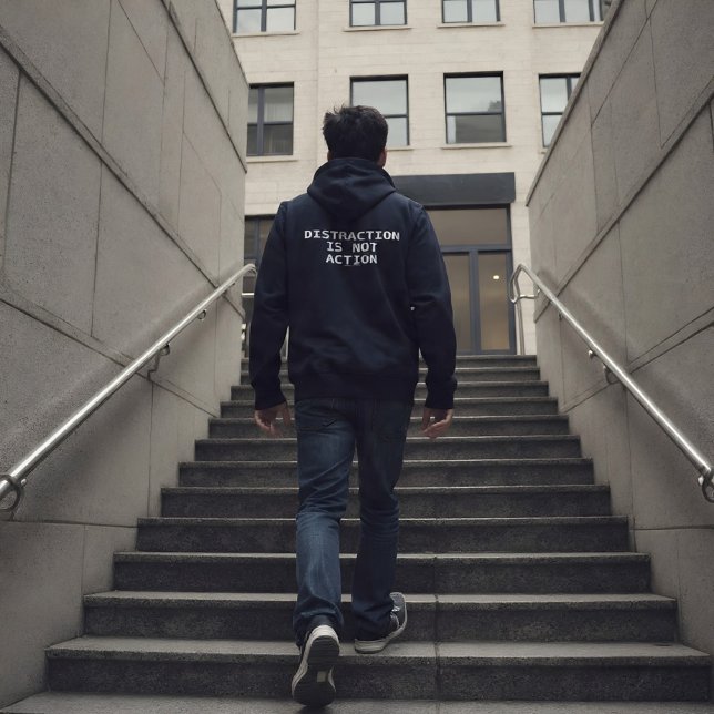 Ablenkung ist keine Aktion Hoodie (Von Creator hochgeladen)