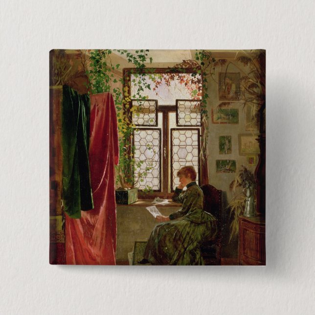 Ablesen des Briefs Button (Vorderseite)