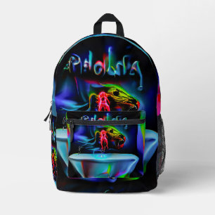 Ablutophobie 2 bedruckter rucksack