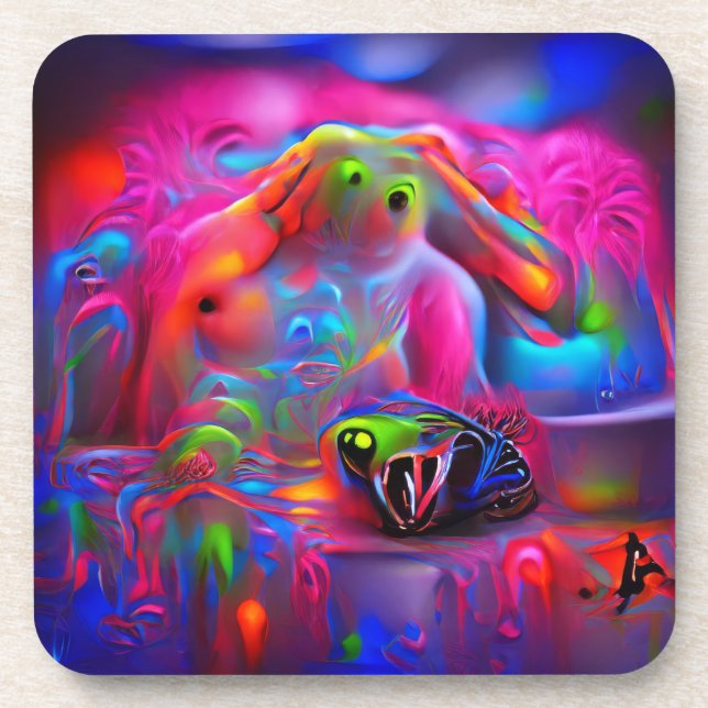 Ablutophobie Getränkeuntersetzer (Vorderseite)