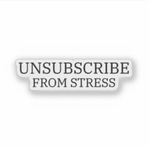 Abmelden Von Stress Präzision Laptop Aufkleber