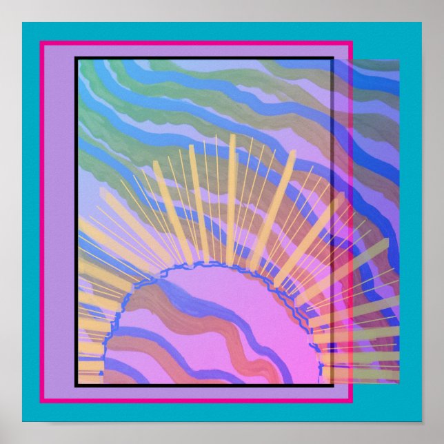 Abmessungen Abstrakt Poster (Vorne)