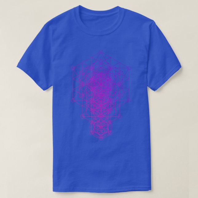 Abmessungen der Blume Sacred Geometry T-Shirt (Design vorne)