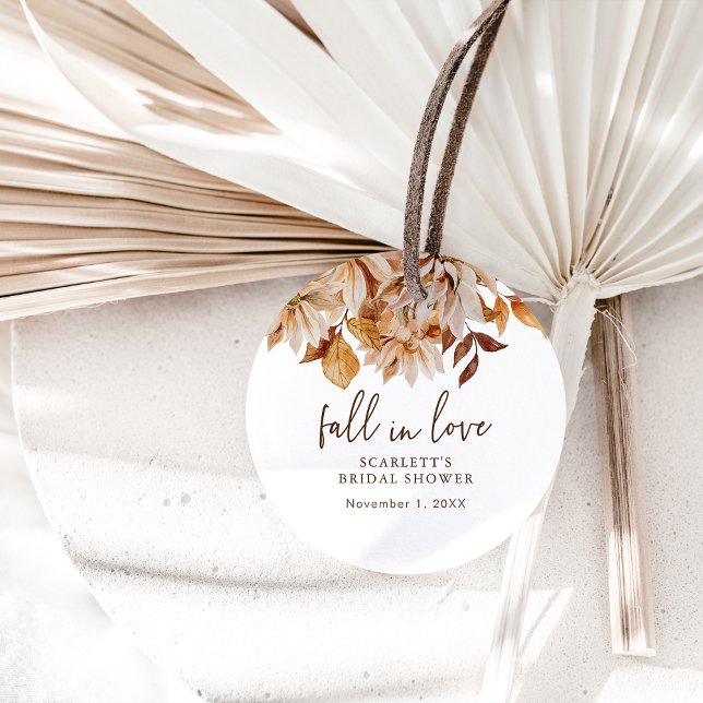 Abnahme der Liebe Geschenkanhänger (Fall In Love Favor Tag
)