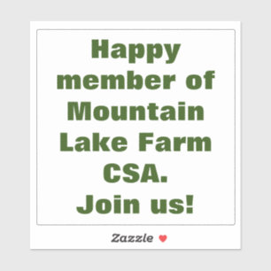 Abnehmbare weiße Vinyl-Klammer, dunkelgrüne Buchst Aufkleber