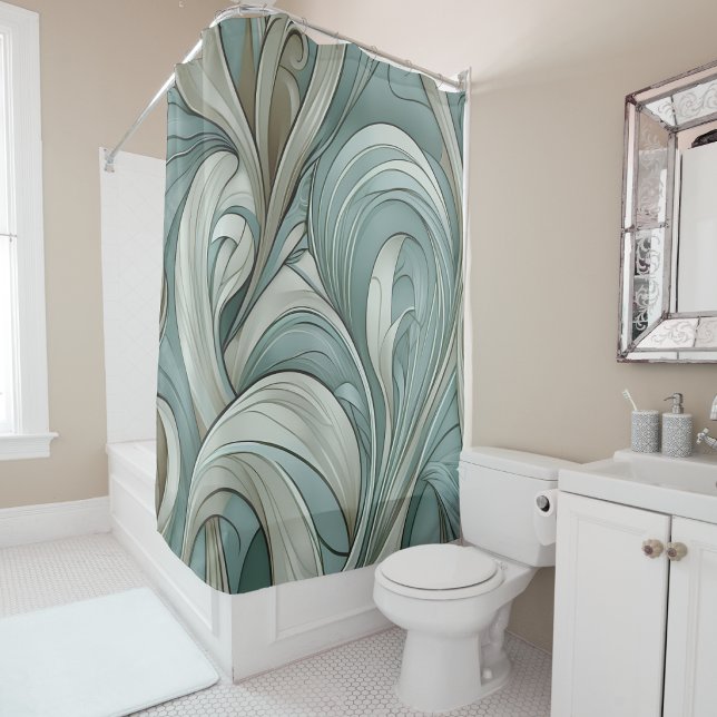 Abnehmende Monde Duschvorhang (Waning Moons Shower Curtain
)