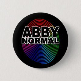 Abnormale Abby normal gefärbte, gekochte Spirale C Button