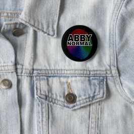 Abnormale Abby normal gefärbte, gekochte Spirale C Button