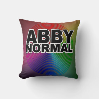 Abnormale Abby normal gefärbte, gekochte Spirale C Kissen