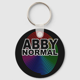 Abnormale Abby normal gefärbte, gekochte Spirale C Schlüsselanhänger