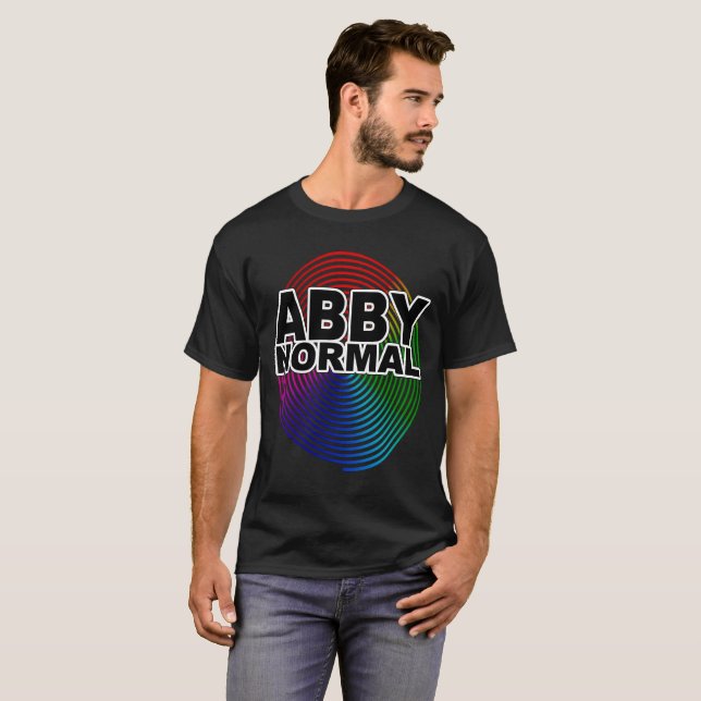 Abnormale Abby normal gefärbte, gekochte Spirale C T-Shirt (Vorne ganz)