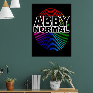 Abnormale Abby Normale Farbige Verdrehte Spirale V Poster