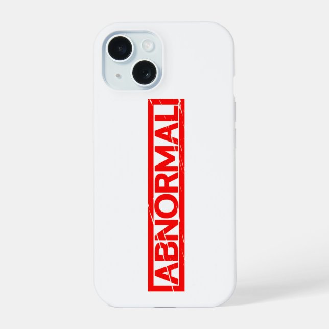 Abnormale Briefmarke iPhone 15 Hülle (Rückseite)