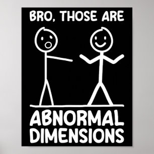 Abnormale Dimensionen Workout Fitnessstudio Lustig Poster