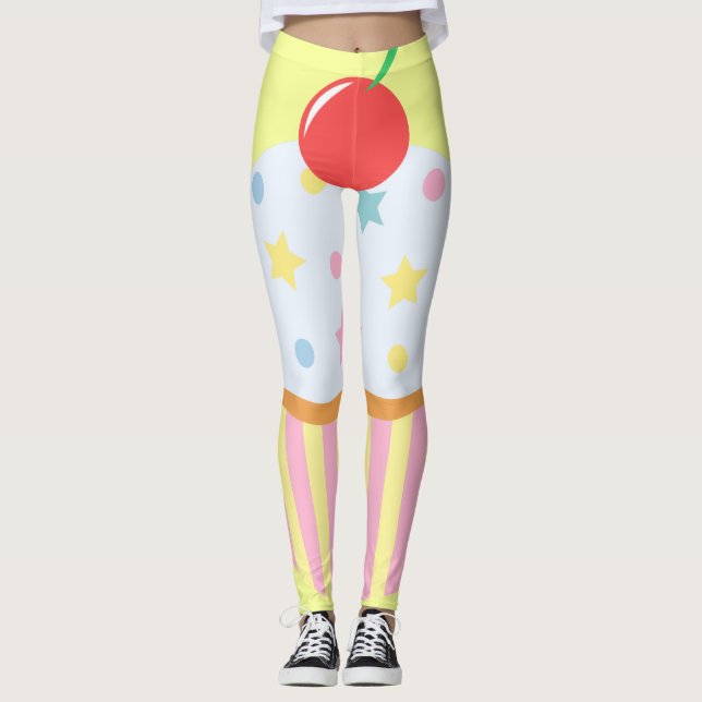 Abnutzung ABDL Gamaschen Kuchen-Prinzessin AB Leggings (Vorderseite)