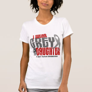 Abnutzungs-Grau des Hirntumor-I für meine Tochter T-Shirt