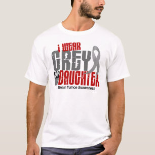 Abnutzungs-Grau des Hirntumor-I für meine Tochter T-Shirt