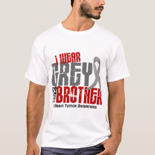 Abnutzungs-Grau des Hirntumor-I für meinen Bruder T-Shirt