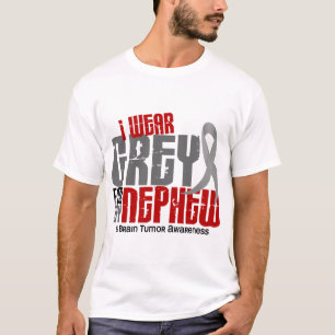 Abnutzungs-Grau des Hirntumor-I für meinen Neffee T-Shirt