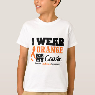Abnutzungs-Orange der Leukämie-I für Cousin T-Shirt