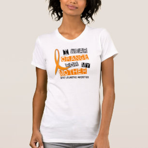 Abnutzungs-Orange der Leukämie-I für meine Mutte T-Shirt