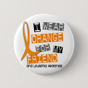 Abnutzungs-Orange der Leukämie-I für meinen Freu Button