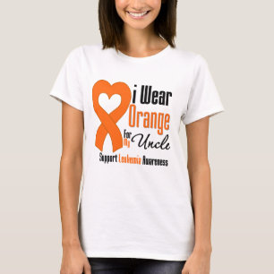 Abnutzungs-Orange der Leukämie-I für meinen Onke T-Shirt