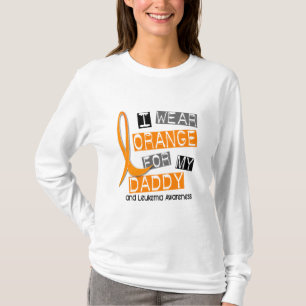 Abnutzungs-Orange der Leukämie-I für meinen Vati T-Shirt