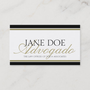 Abogado Advogado Visitenkarte