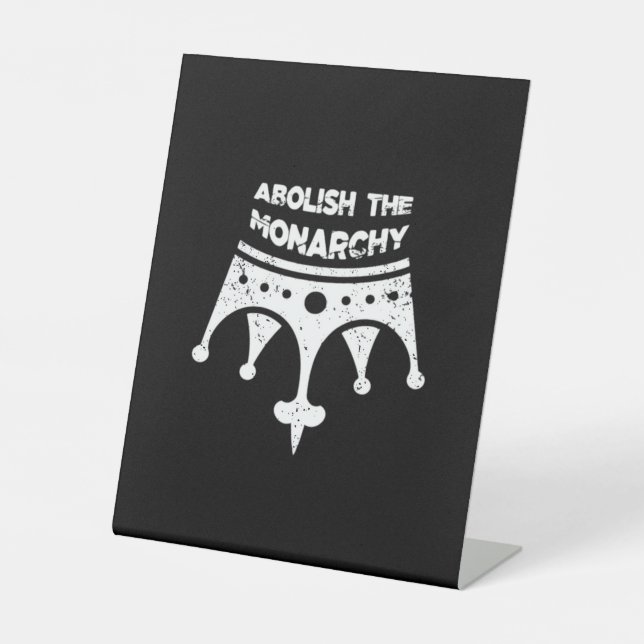 Abolish Anti No Kings In America Bumper Classic Sockelschild (Vorderseite)