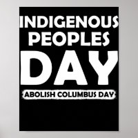 Abolish Columbus Day Indigene Völker Tag