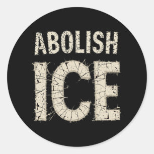 Abolish ICE Bold Protest - Einwanderungsrechte Runder Aufkleber
