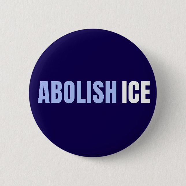 Abolish ICE Political Anti Trump Button (Vorderseite)