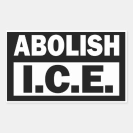 Abolish ICE Rechteckiger Aufkleber